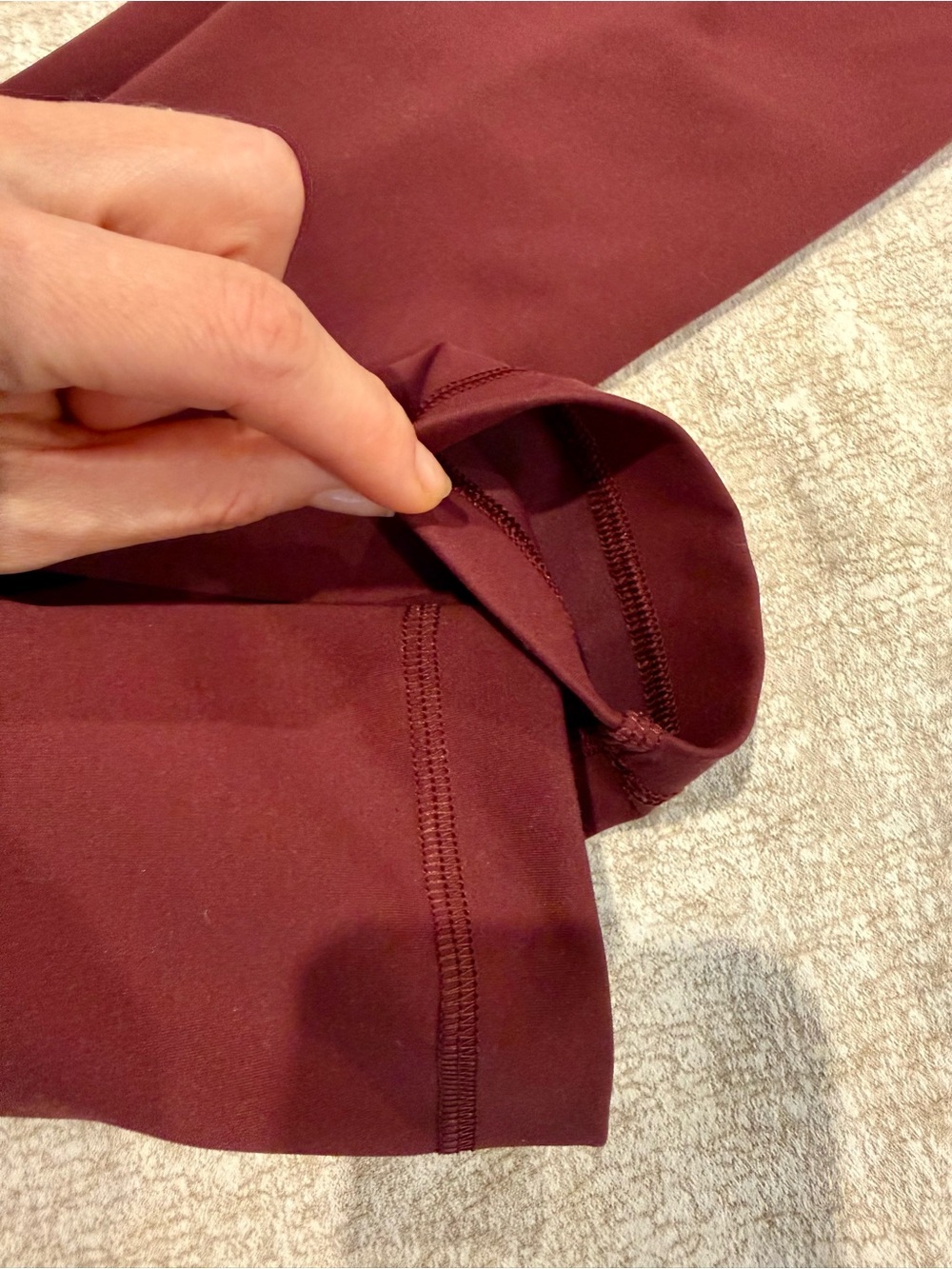 Lululemon Wunder Train 25” sz 2 Women's High-Rise Performance Leggings - Wine - Picture 5 of 8